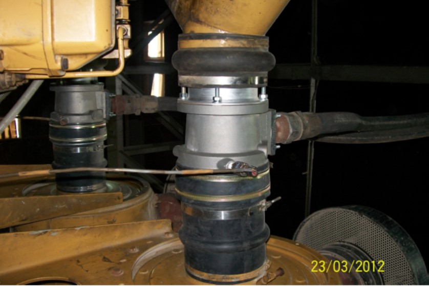 Mixer installation on 1500 KVA Caterpillar engine