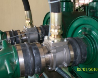 Mixer installation on 500 KVA V type